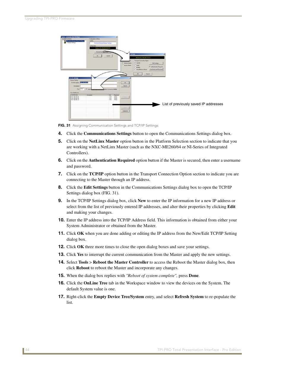 AMX TPI-PRO-2 User Manual | Page 50 / 148