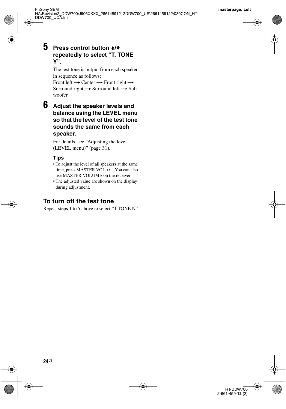 Sony HT-DDW700 User Manual | Page 24 / 60