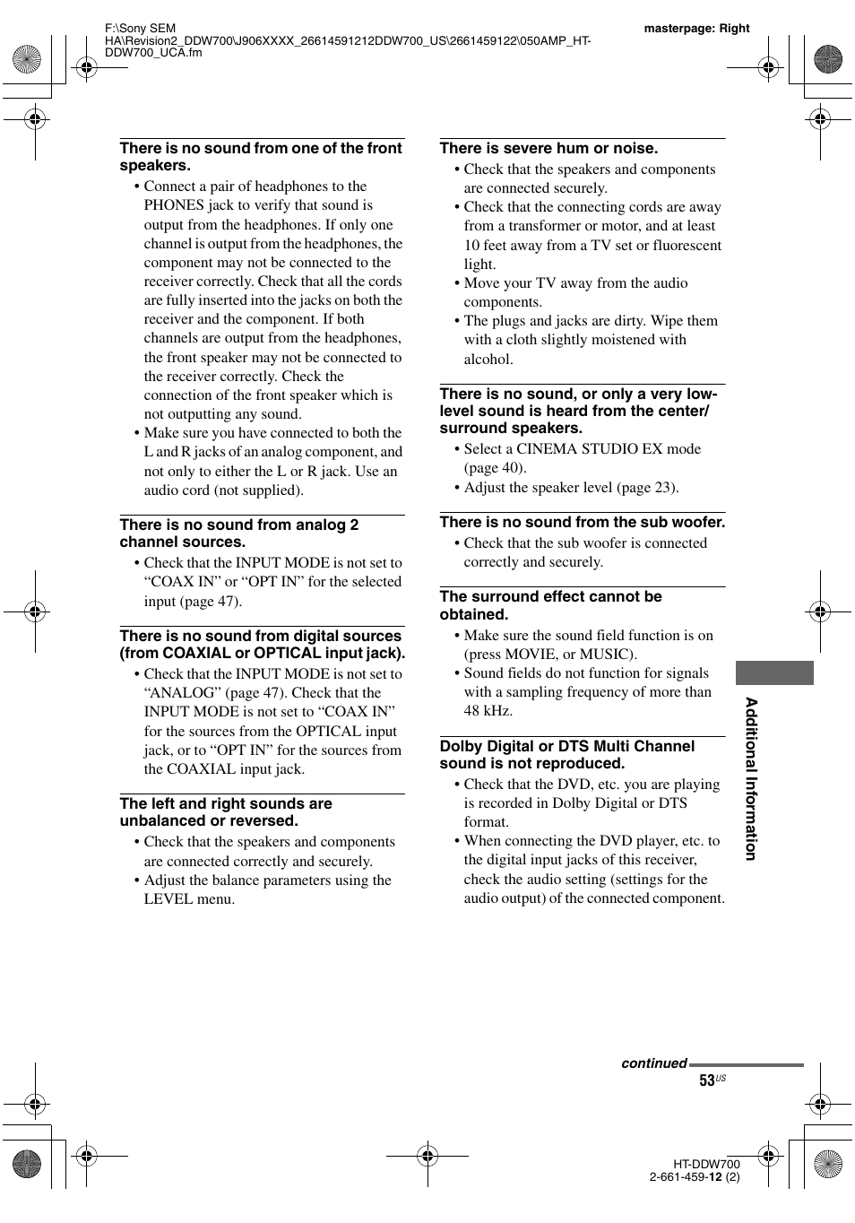 Sony HT-DDW700 User Manual | Page 53 / 60