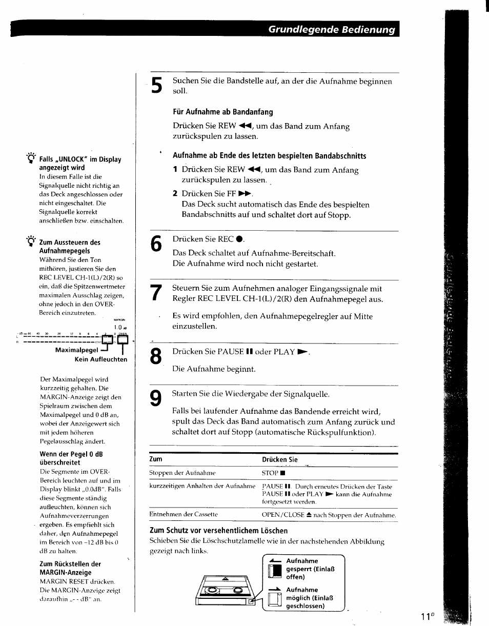 Grundlegende bedienung | Sony PCM-R500 User Manual | Page 77 / 100