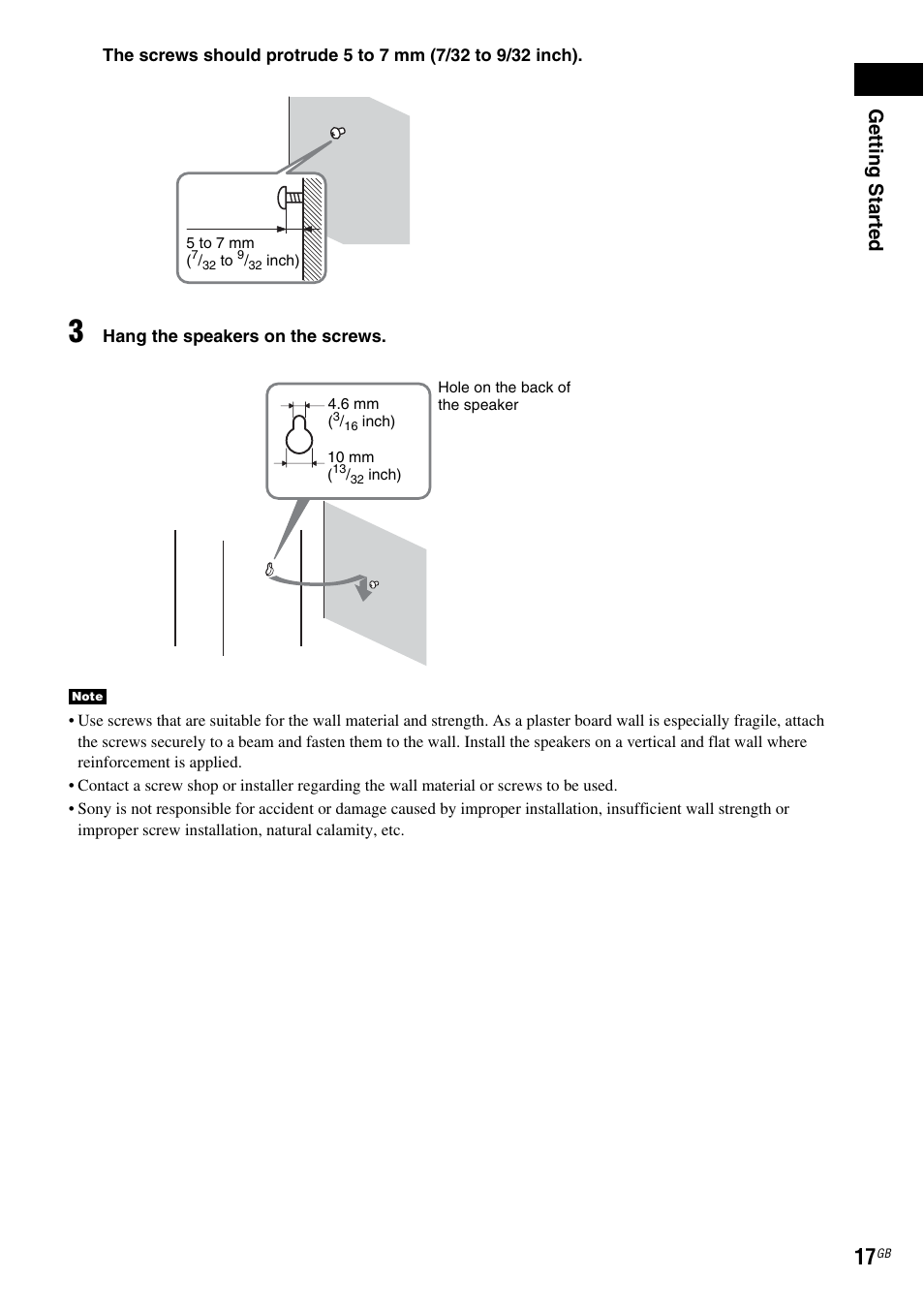 Getting star ted | Sony HCD-DZ100 User Manual | Page 17 / 92