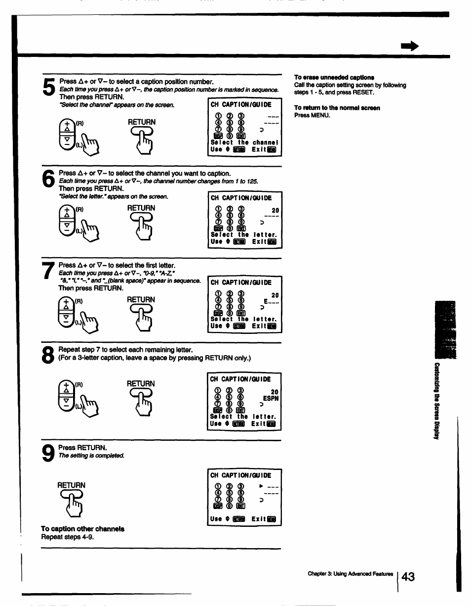 Sony KV-13TR28 User Manual | Page 43 / 48