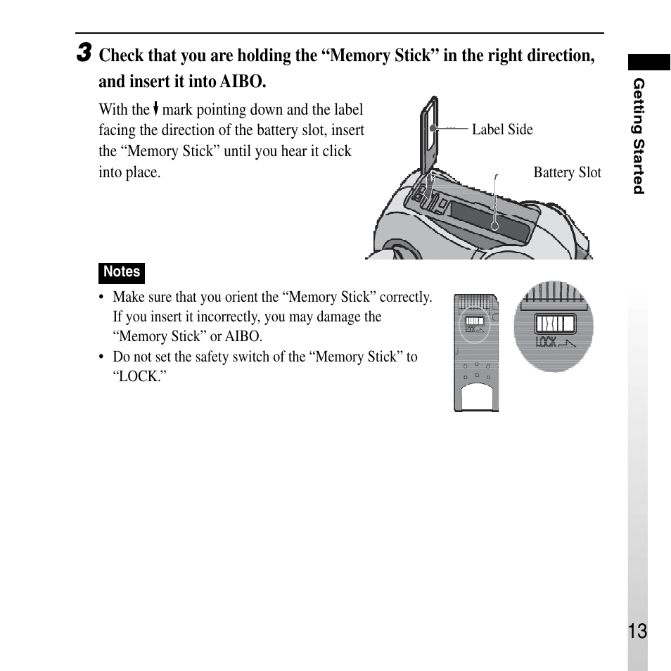 Sony ERS-210A User Manual | Page 13 / 32