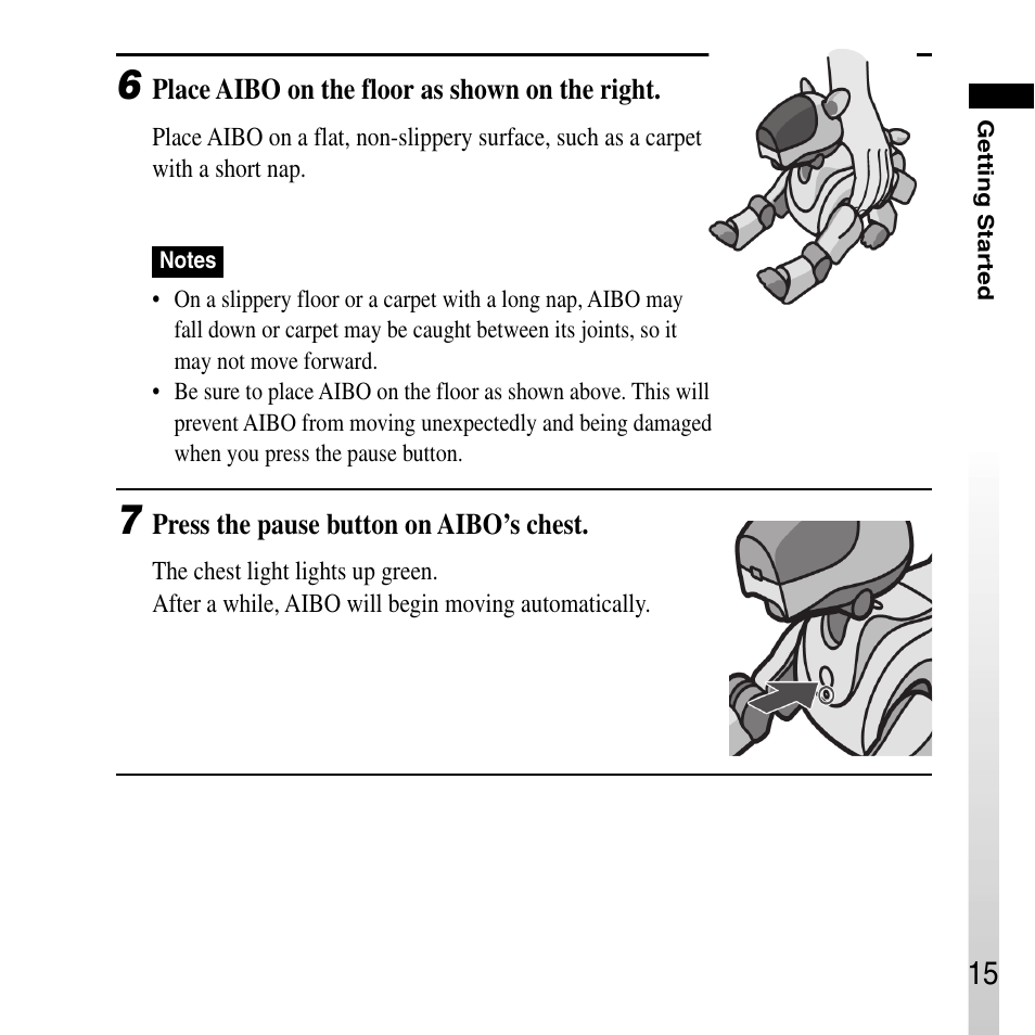 Sony ERS-210A User Manual | Page 15 / 32