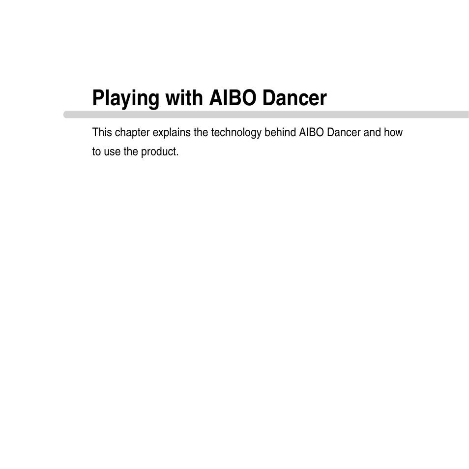 Playing with aibo dancer | Sony ERS-210A User Manual | Page 16 / 32