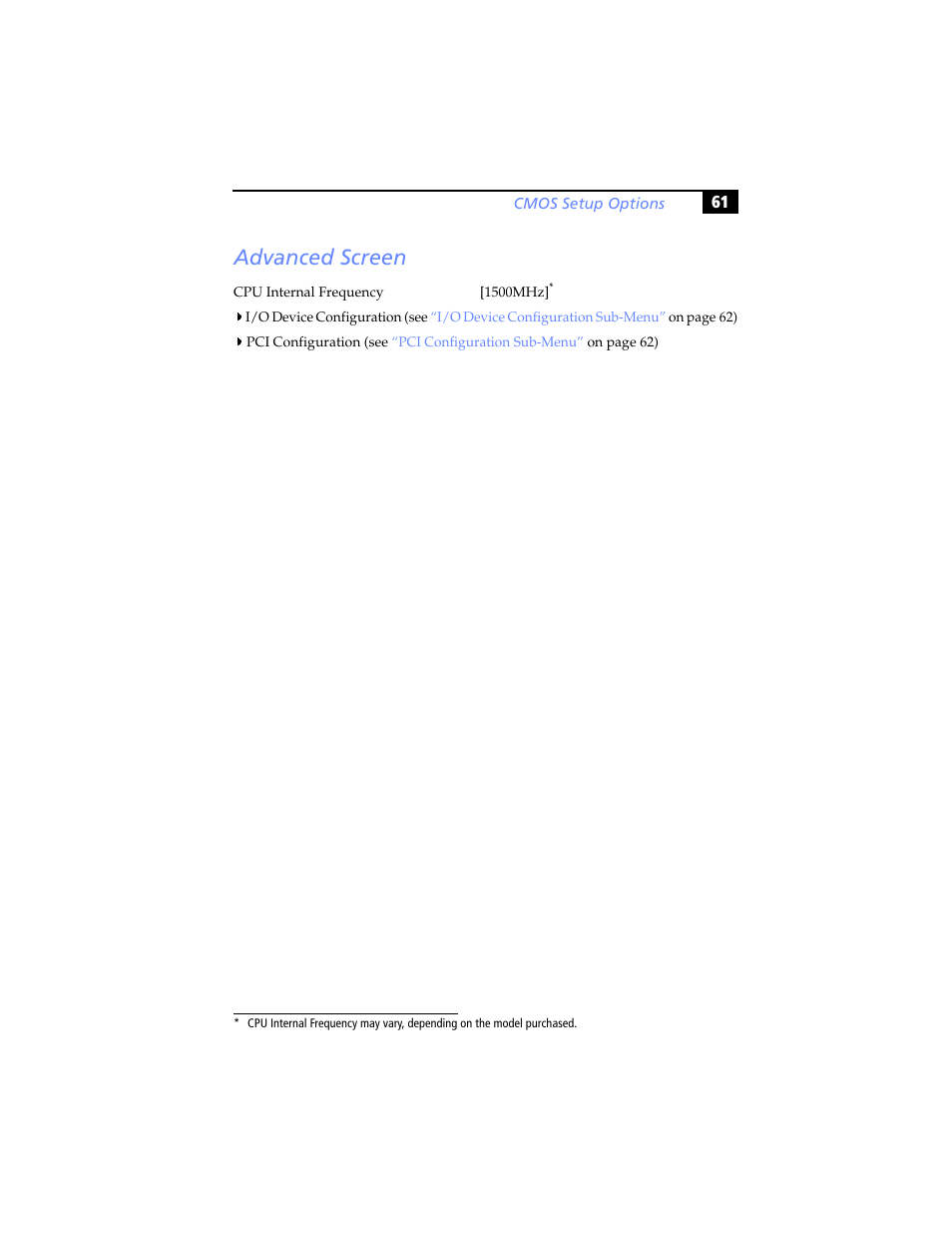 Advanced screen | Sony PCV-RX791 User Manual | Page 73 / 98