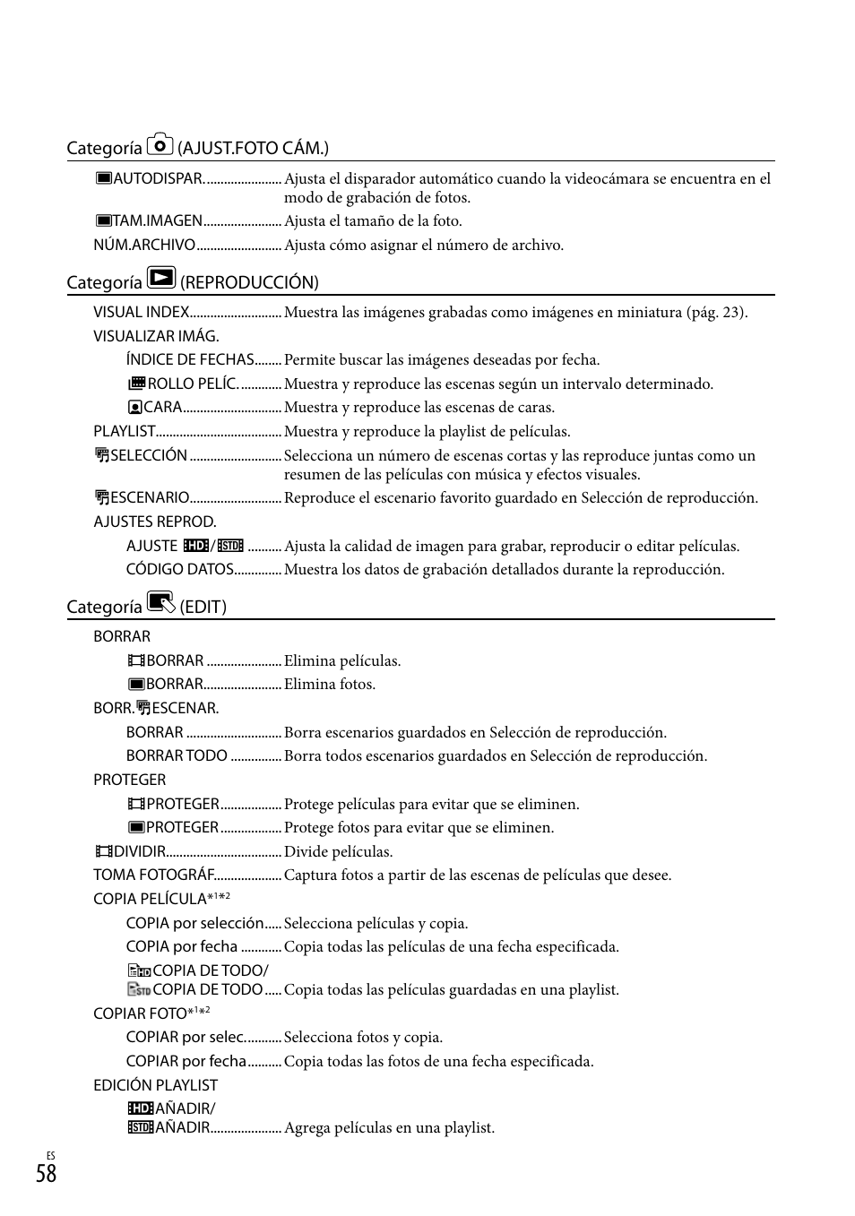 Sony HDR-CX110 User Manual | Page 134 / 151