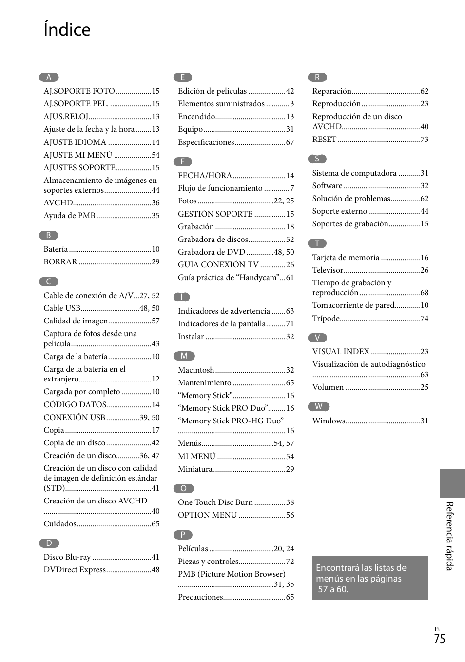 Índice | Sony HDR-CX110 User Manual | Page 151 / 151