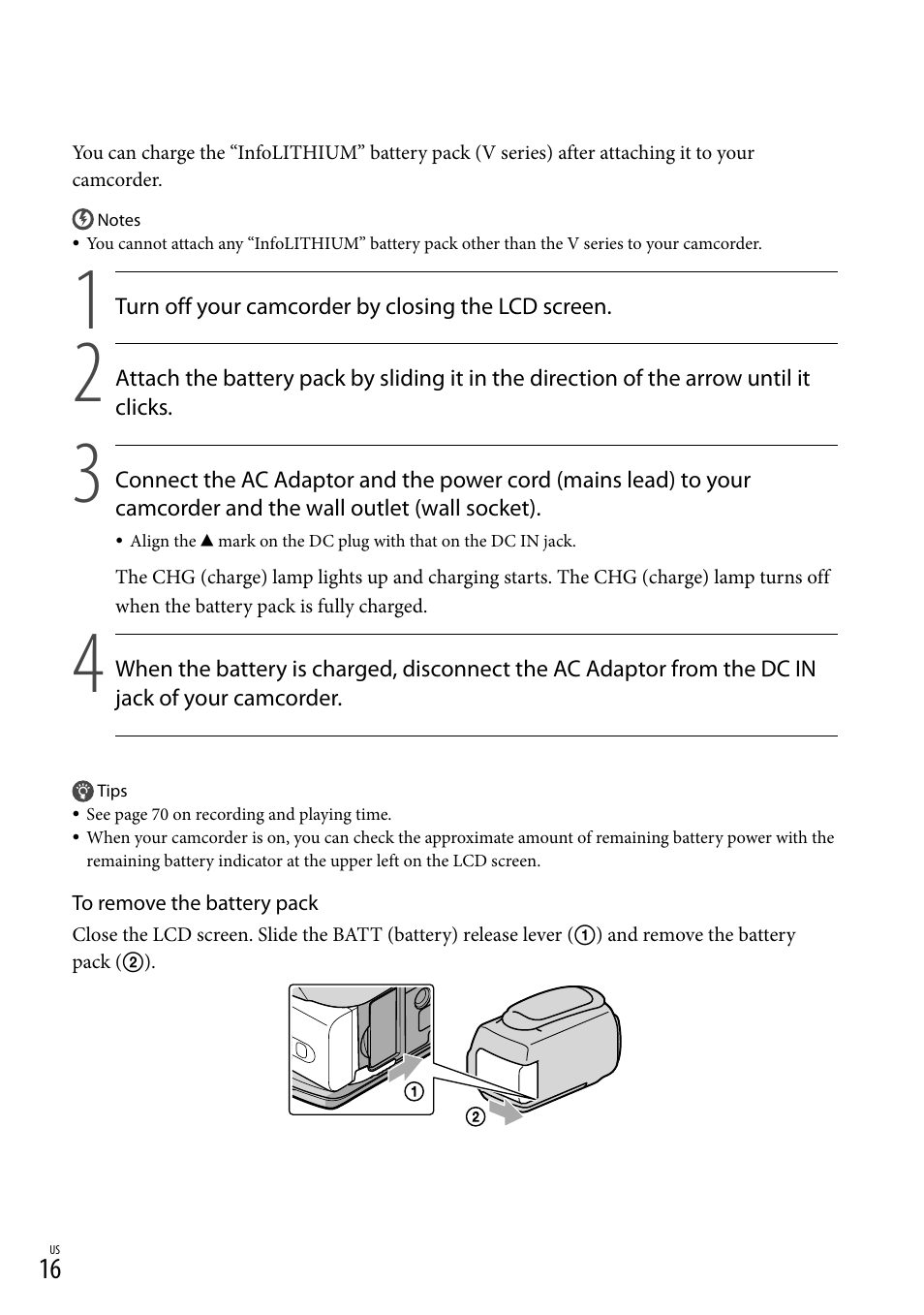 Sony HDR-CX110 User Manual | Page 16 / 151