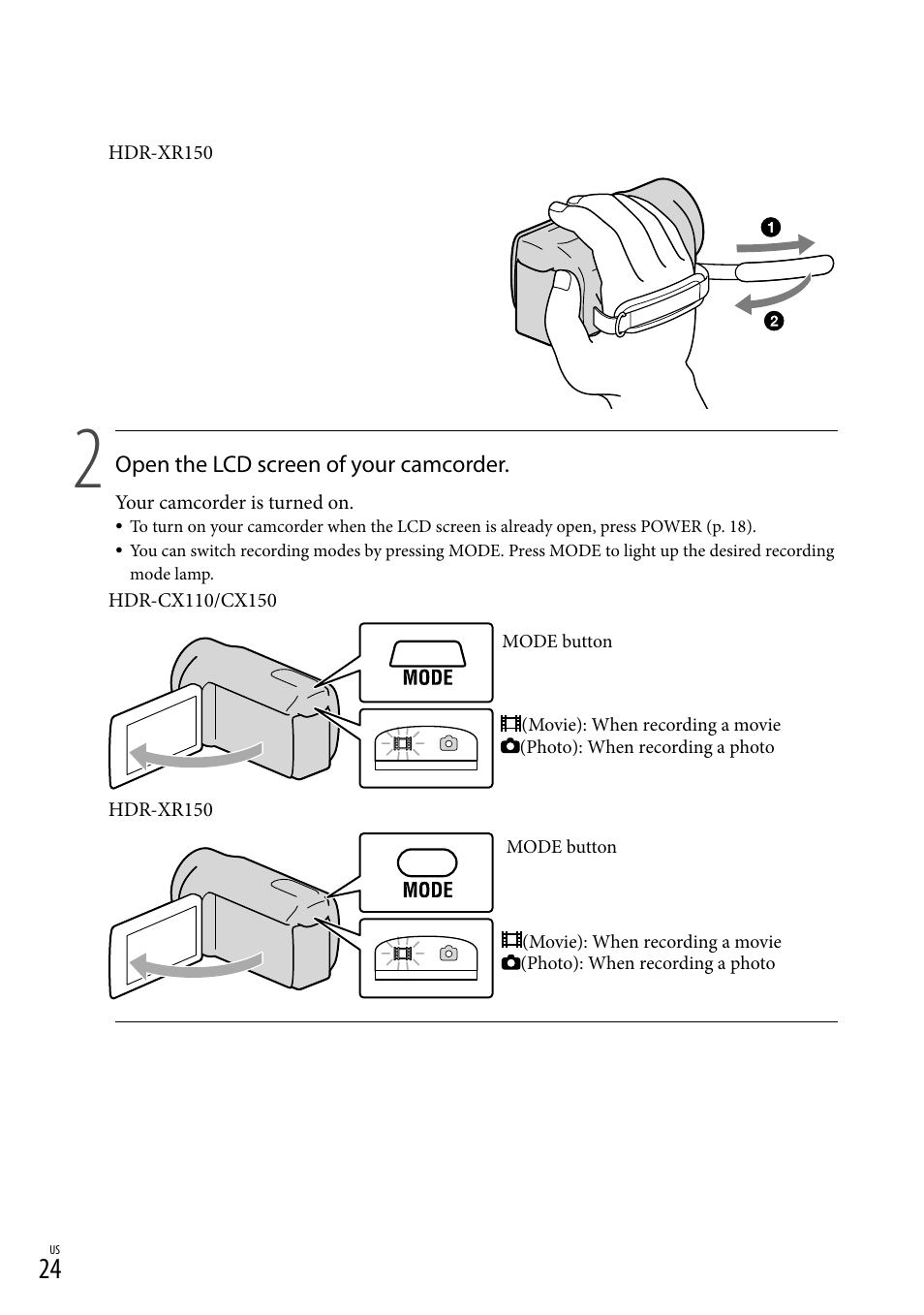 Sony HDR-CX110 User Manual | Page 24 / 151