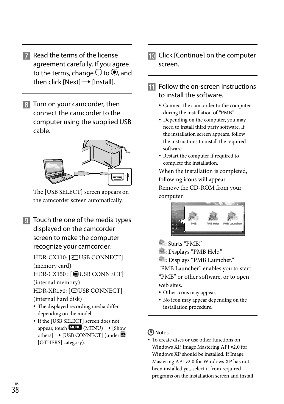Sony HDR-CX110 User Manual | Page 38 / 151