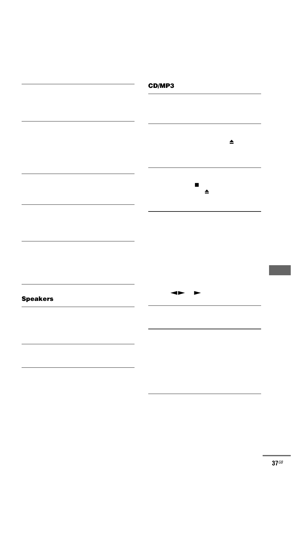 Sony MHC-GX9000 User Manual | Page 37 / 48