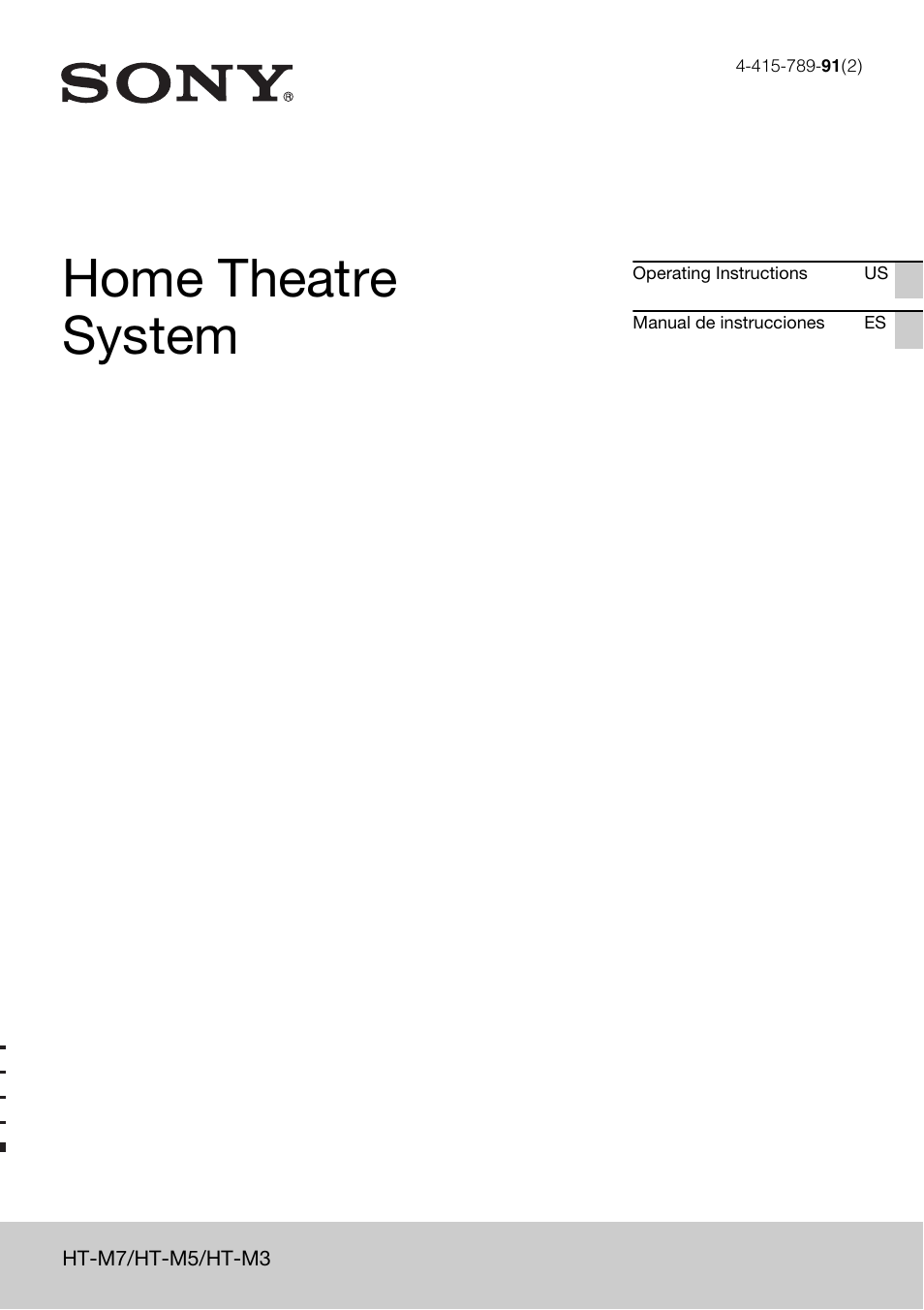 Sony HT-M5 User Manual | 128 pages