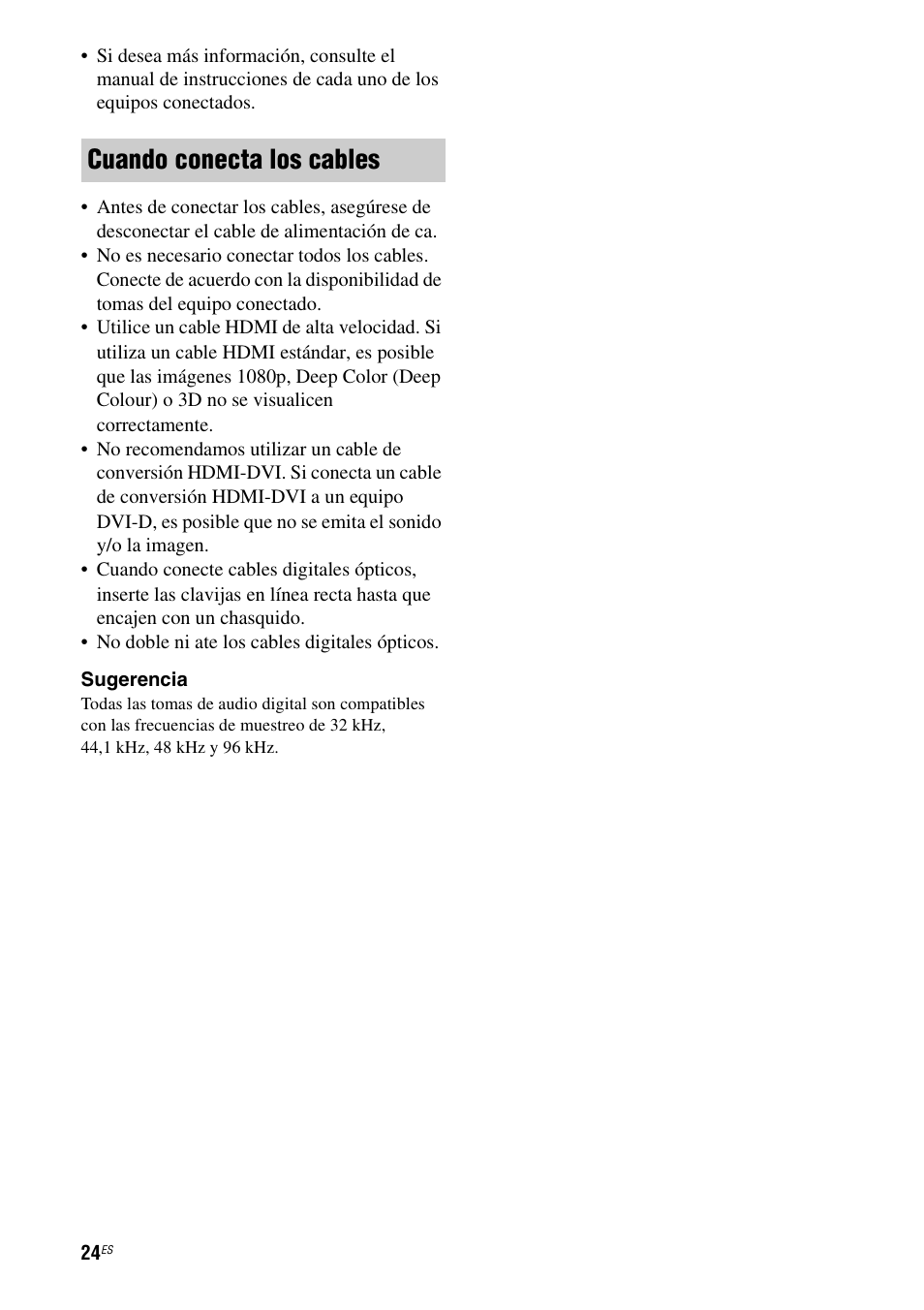 Cuando conecta los cables | Sony HT-M5 User Manual | Page 86 / 128