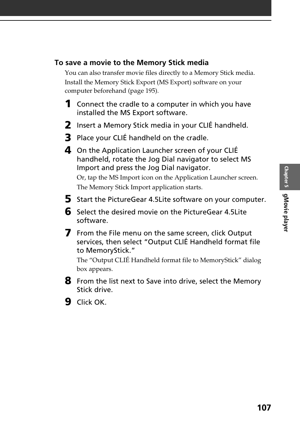 Sony PEG-NR70V User Manual | Page 107 / 212