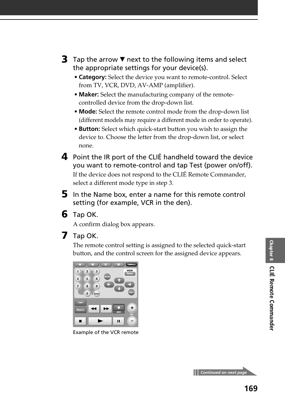 Sony PEG-NR70V User Manual | Page 169 / 212