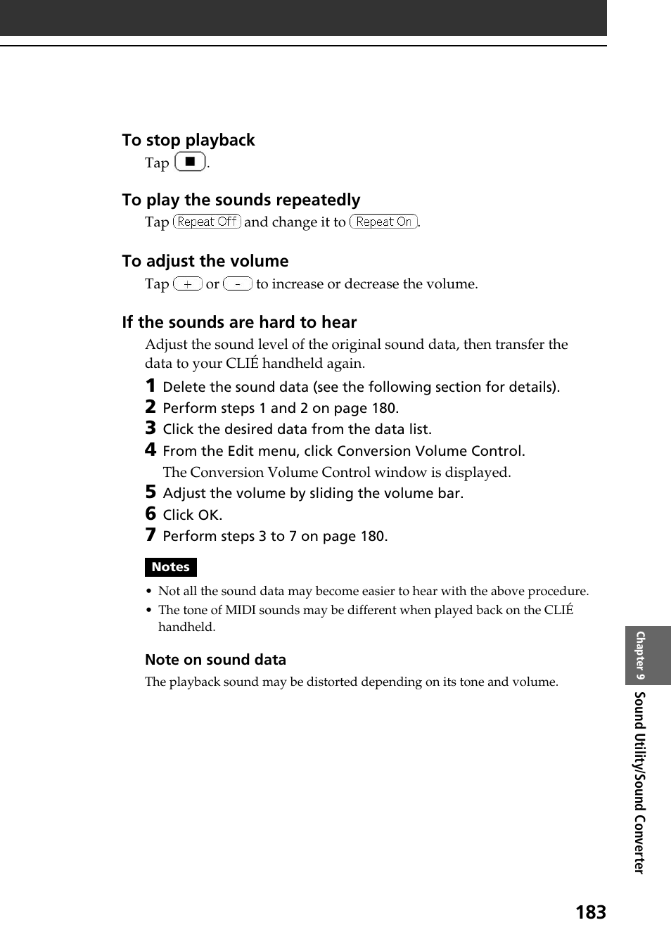 Sony PEG-NR70V User Manual | Page 183 / 212