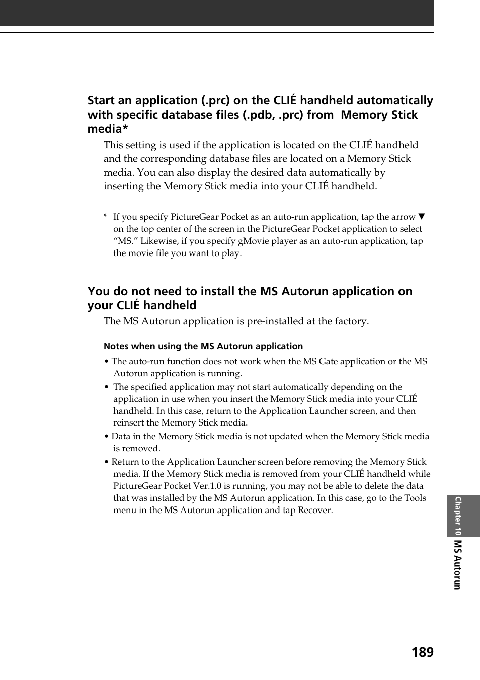 Sony PEG-NR70V User Manual | Page 189 / 212