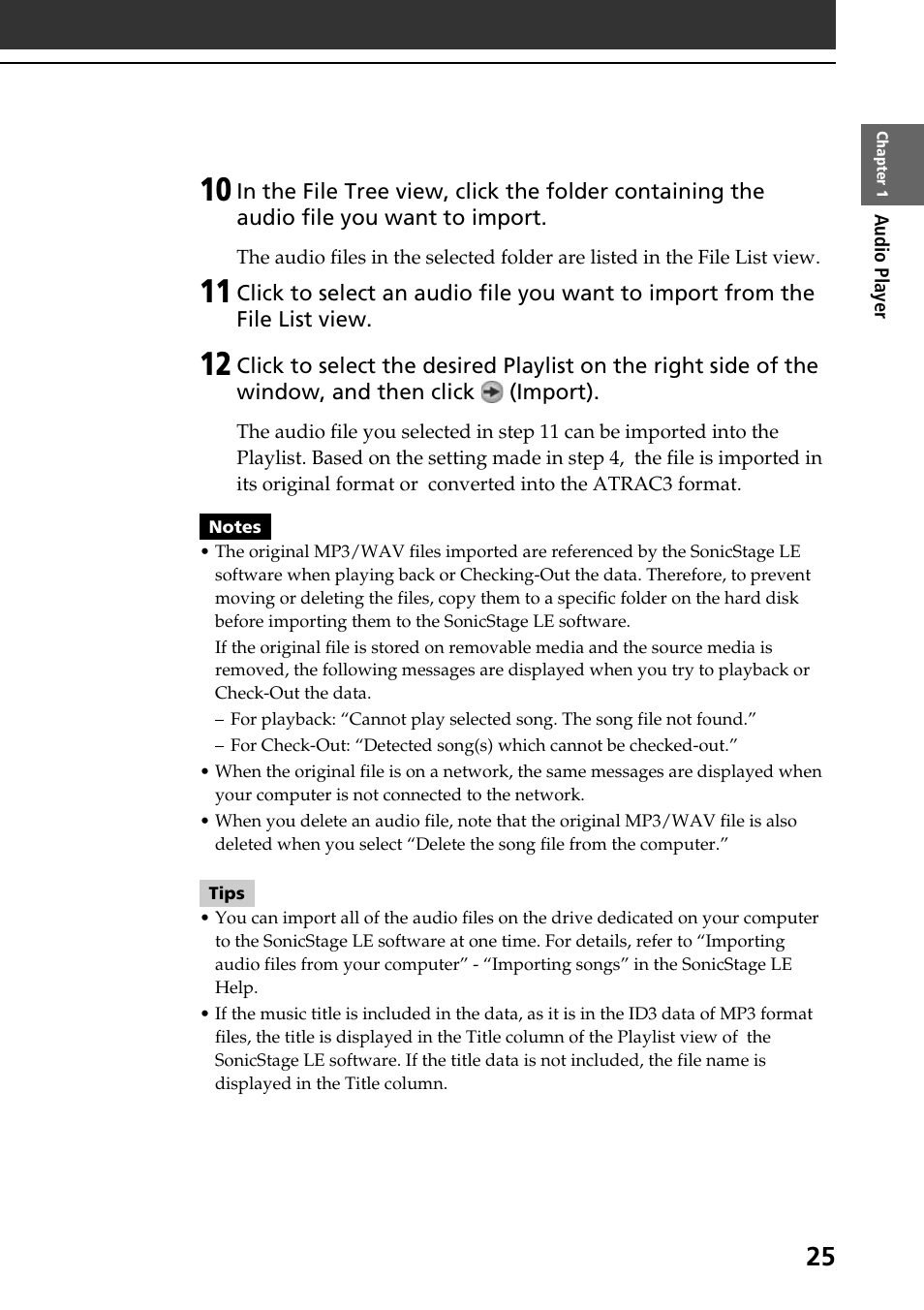 Sony PEG-NR70V User Manual | Page 25 / 212