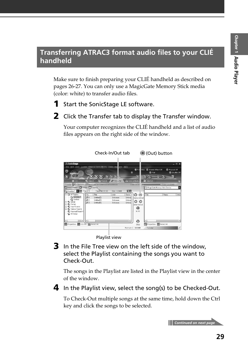 Sony PEG-NR70V User Manual | Page 29 / 212