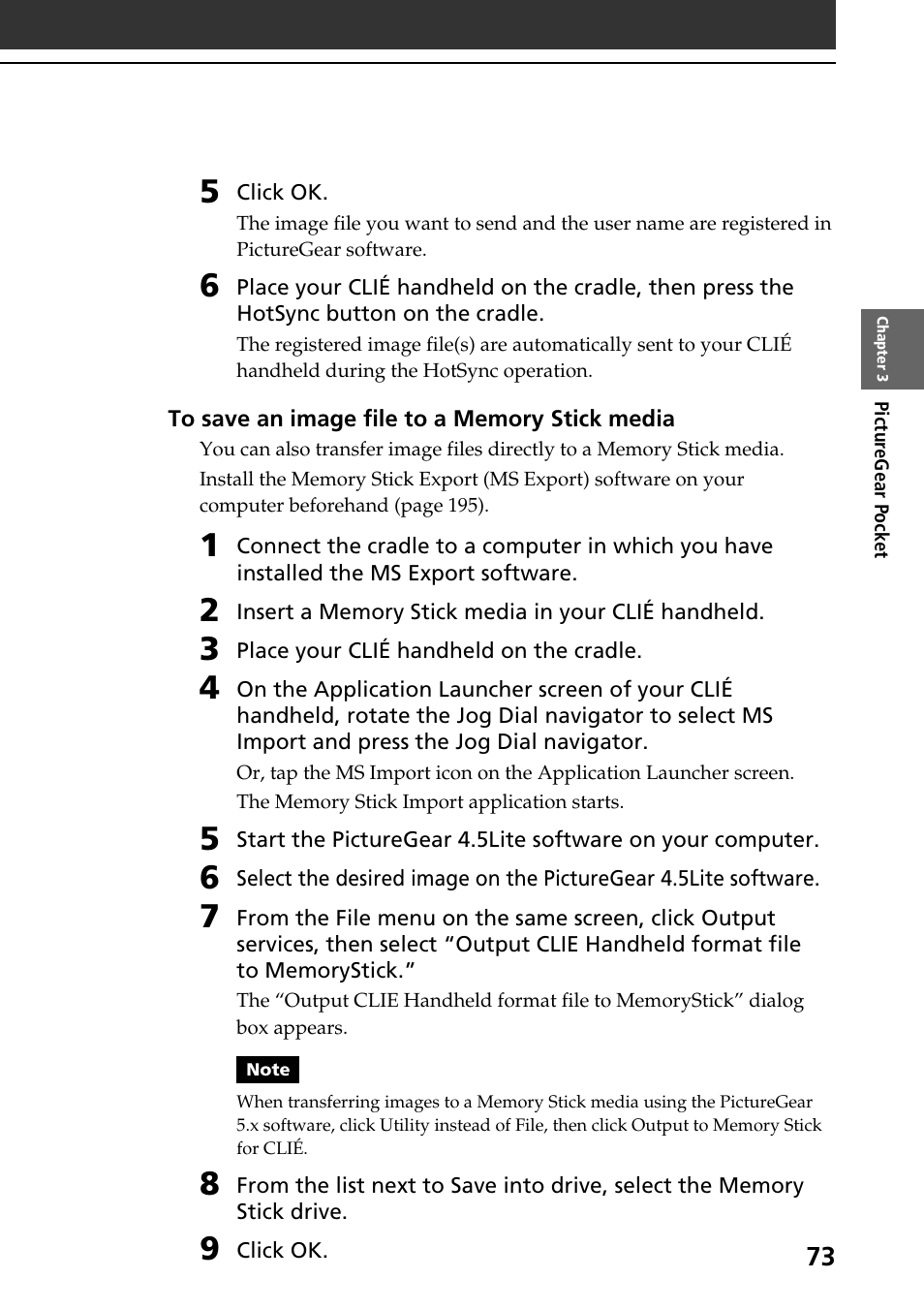 Sony PEG-NR70V User Manual | Page 73 / 212