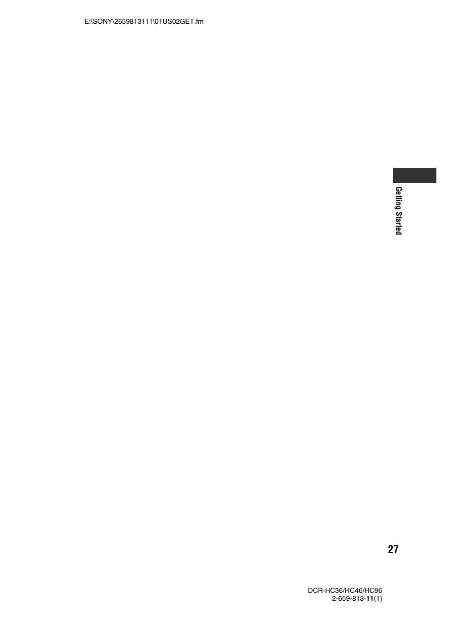 Sony DCR-HC36 User Manual | Page 27 / 140