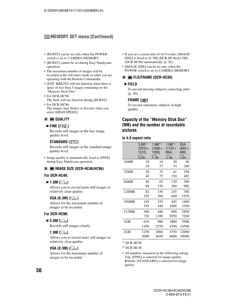 Sony DCR-HC36 User Manual | Page 56 / 140