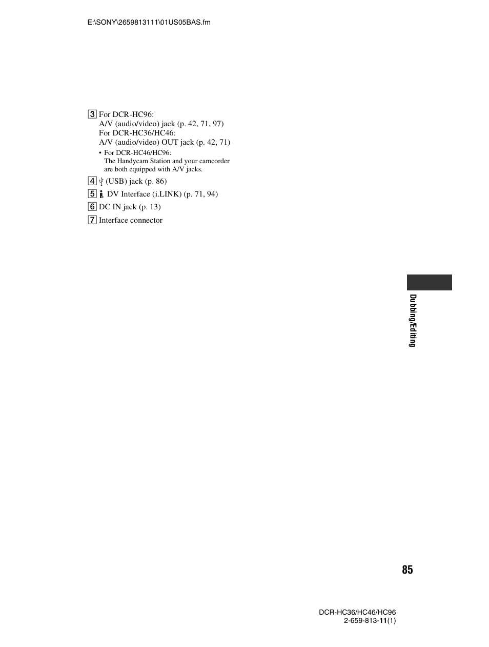 Sony DCR-HC36 User Manual | Page 85 / 140