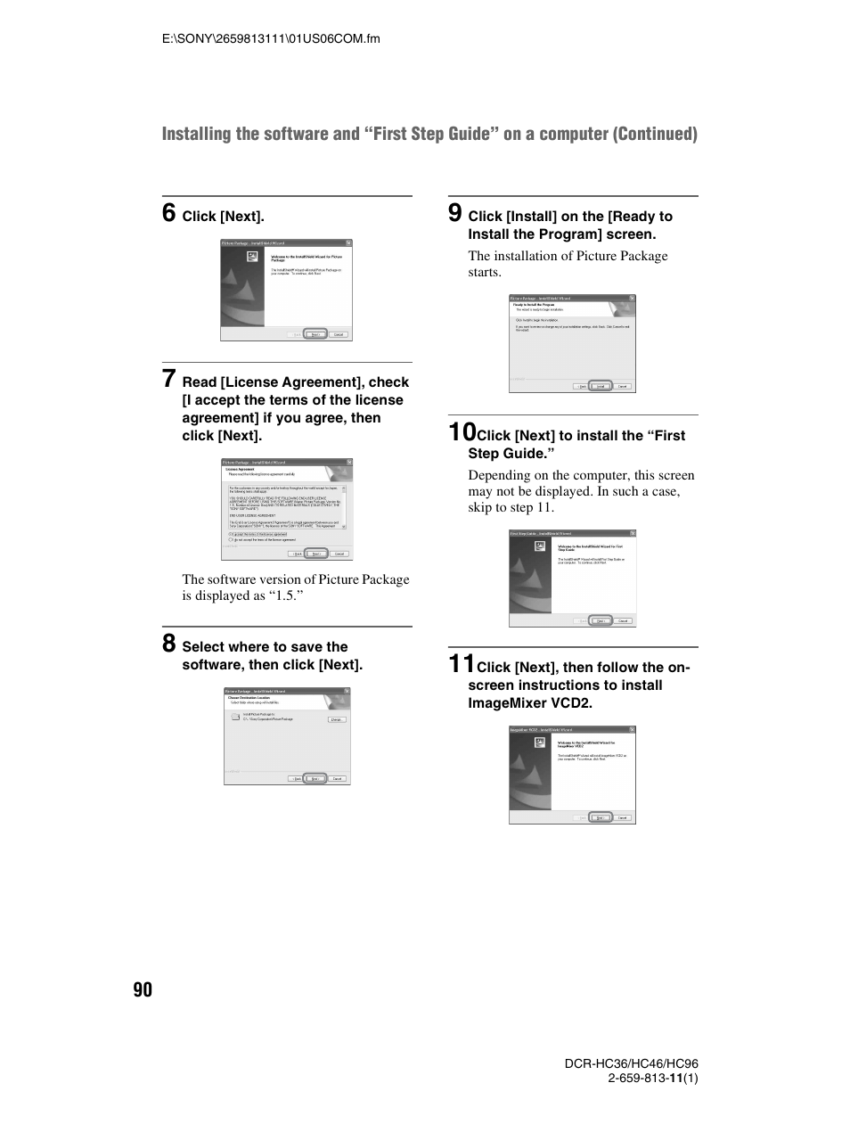 Sony DCR-HC36 User Manual | Page 90 / 140