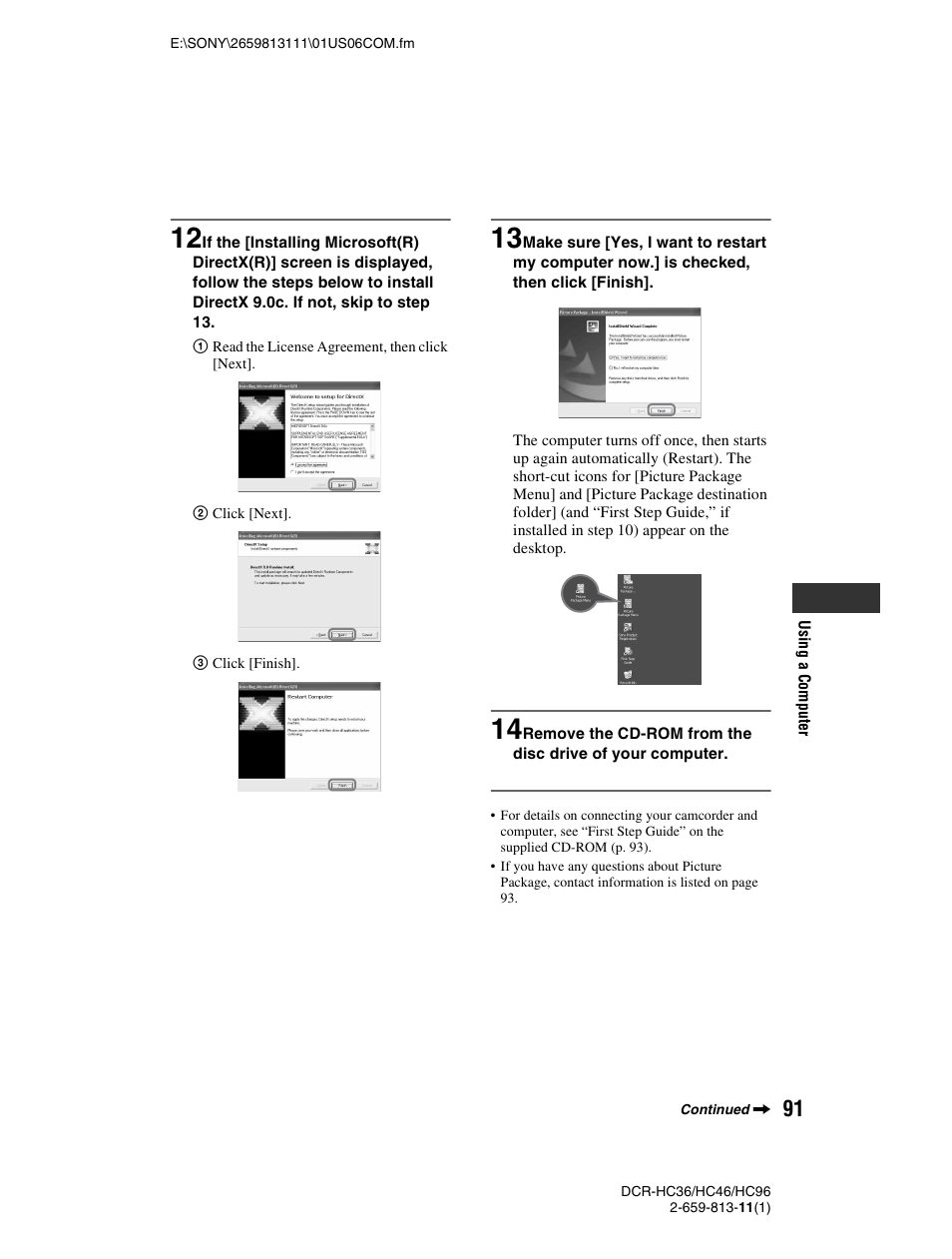 Sony DCR-HC36 User Manual | Page 91 / 140
