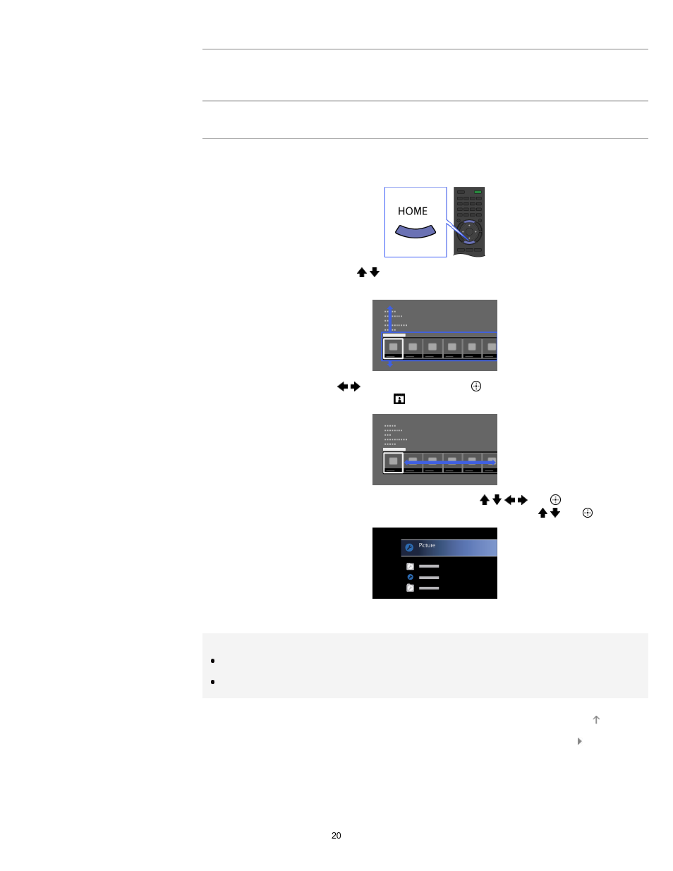 Sony KDL-32W650A User Manual | Page 20 / 187