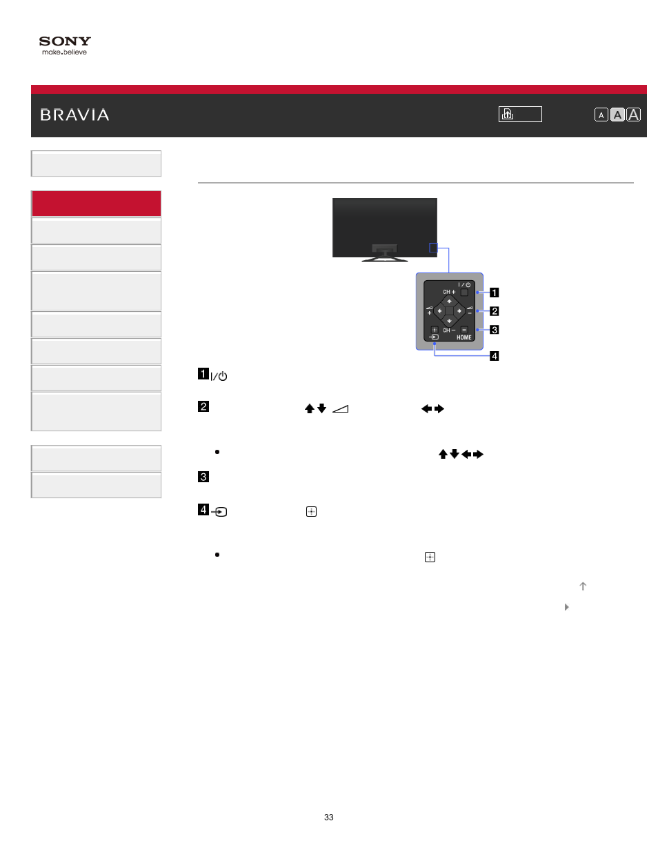 Right | Sony KDL-32W650A User Manual | Page 33 / 187