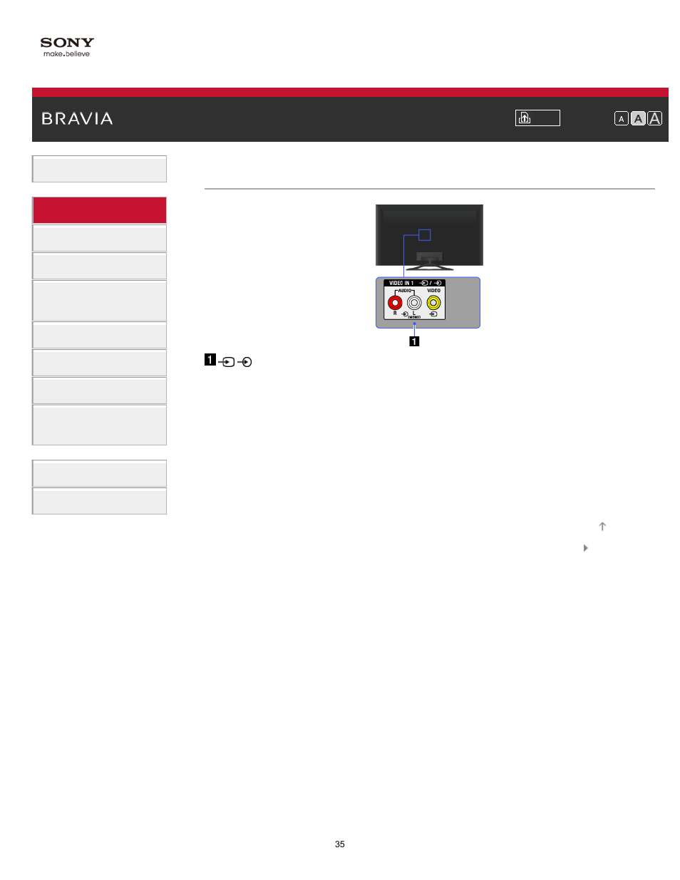 Rear | Sony KDL-32W650A User Manual | Page 35 / 187