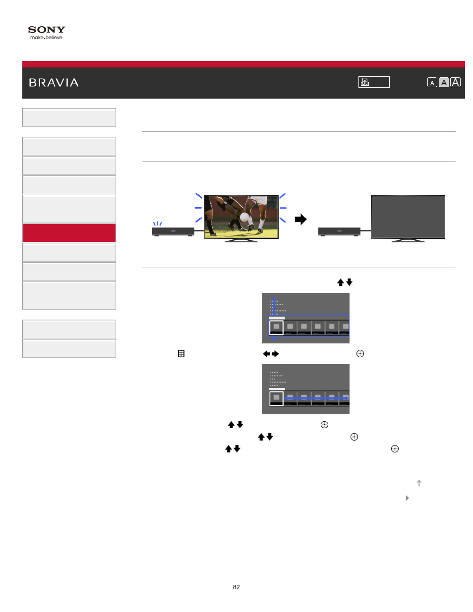 Turning the tv off by monitoring input signal | Sony KDL-32W650A User Manual | Page 82 / 187
