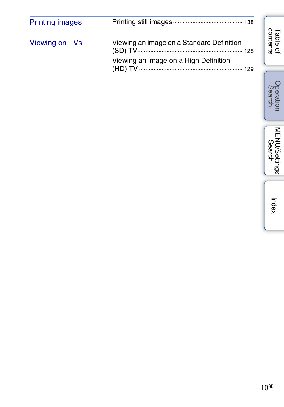 Sony DSC-T110 User Manual | Page 10 / 164