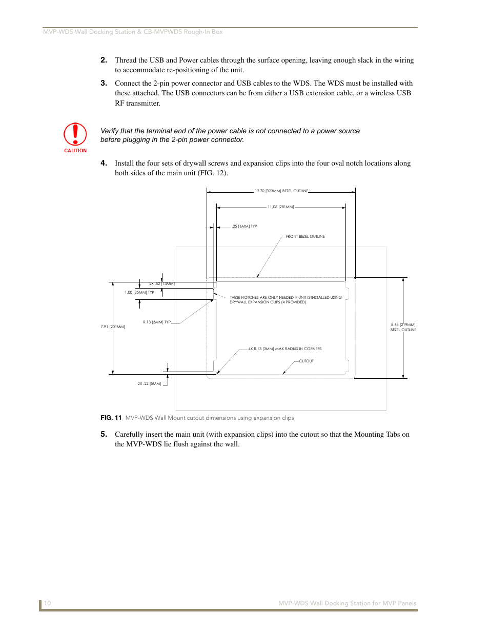 AMX Wall Docking Station MVP-WDS User Manual | Page 16 / 38