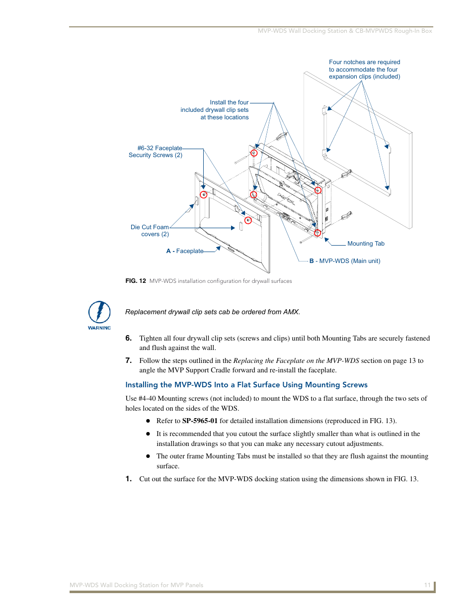 AMX Wall Docking Station MVP-WDS User Manual | Page 17 / 38