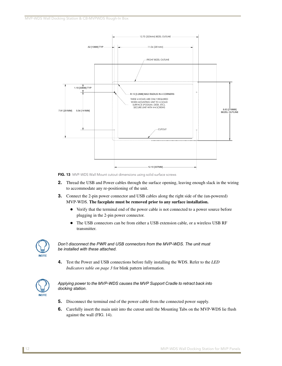 AMX Wall Docking Station MVP-WDS User Manual | Page 18 / 38