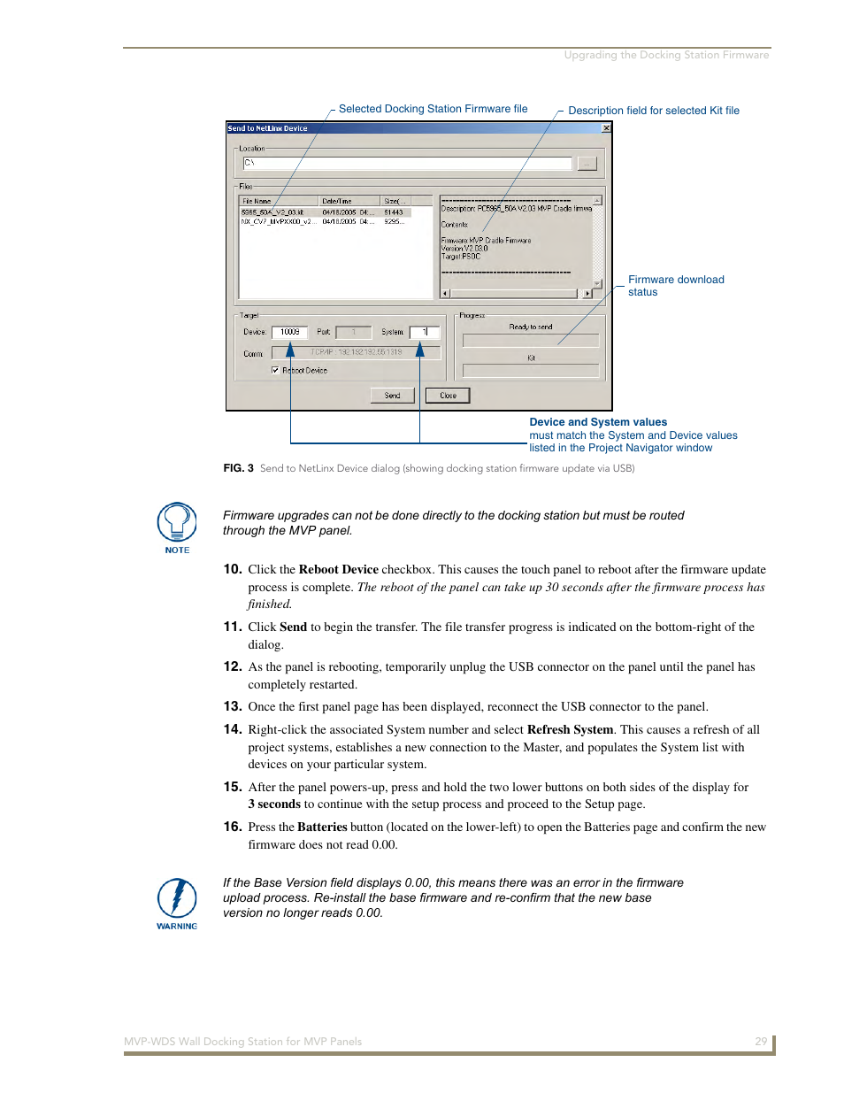 AMX Wall Docking Station MVP-WDS User Manual | Page 35 / 38