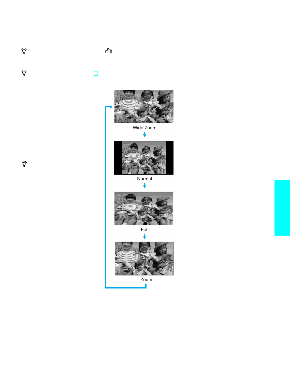 Using wide mode, Features | Sony KDE-50XBR950 User Manual | Page 61 / 132