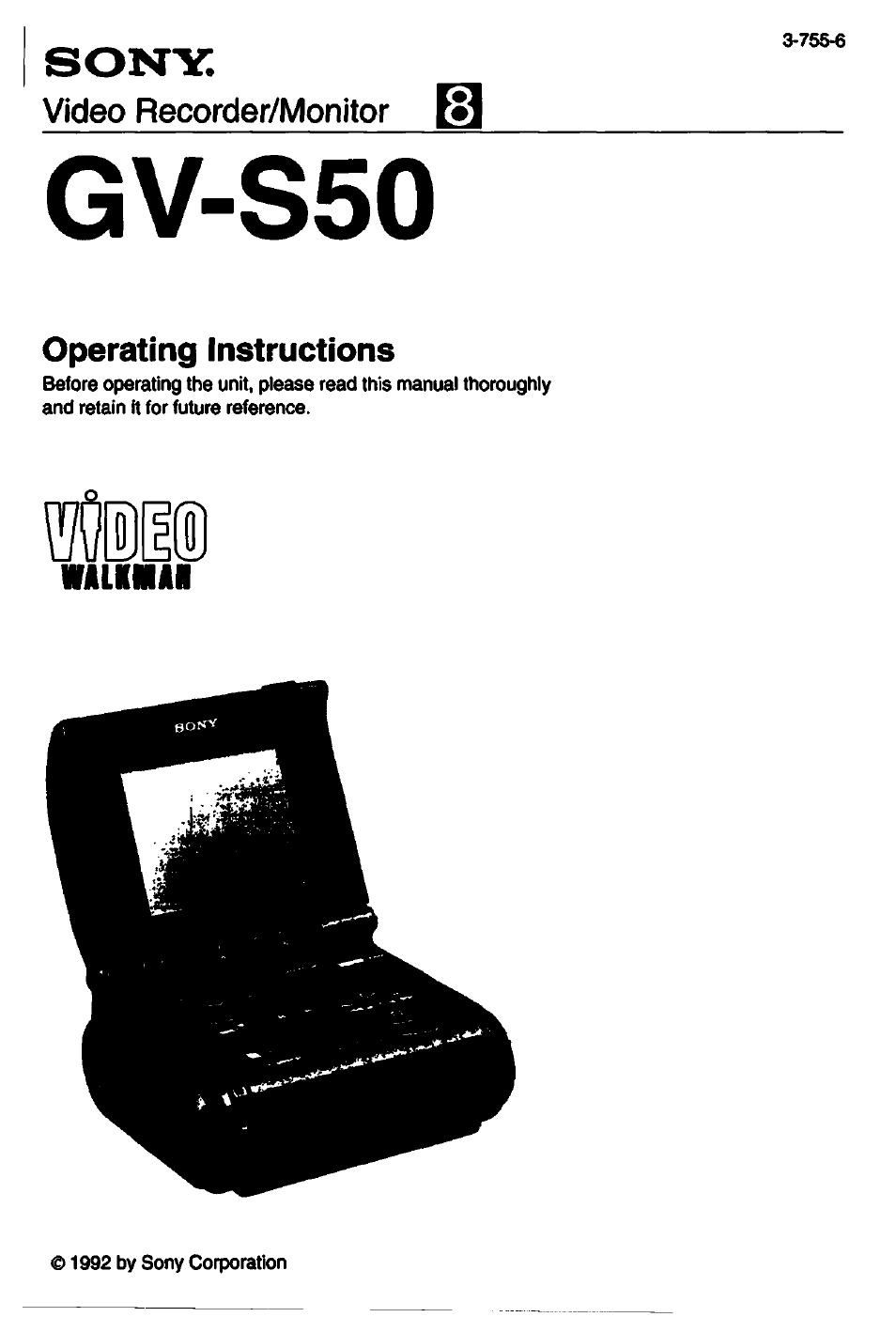 Sony GV-S50 User Manual | 43 pages