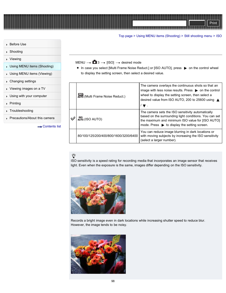 Cyber-shot user guide | Sony DSC-RX100 User Manual | Page 105 / 259