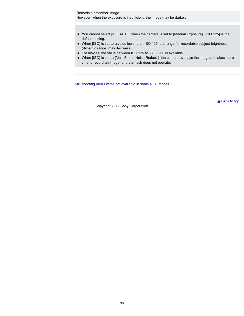 Sony DSC-RX100 User Manual | Page 106 / 259