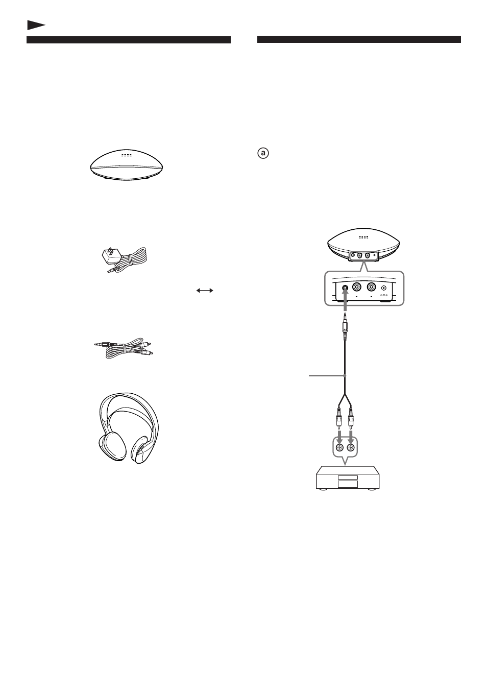 Unpacking, Setting up the transmitter, 4( getting started | Sony MDR-IF130K User Manual | Page 4 / 32