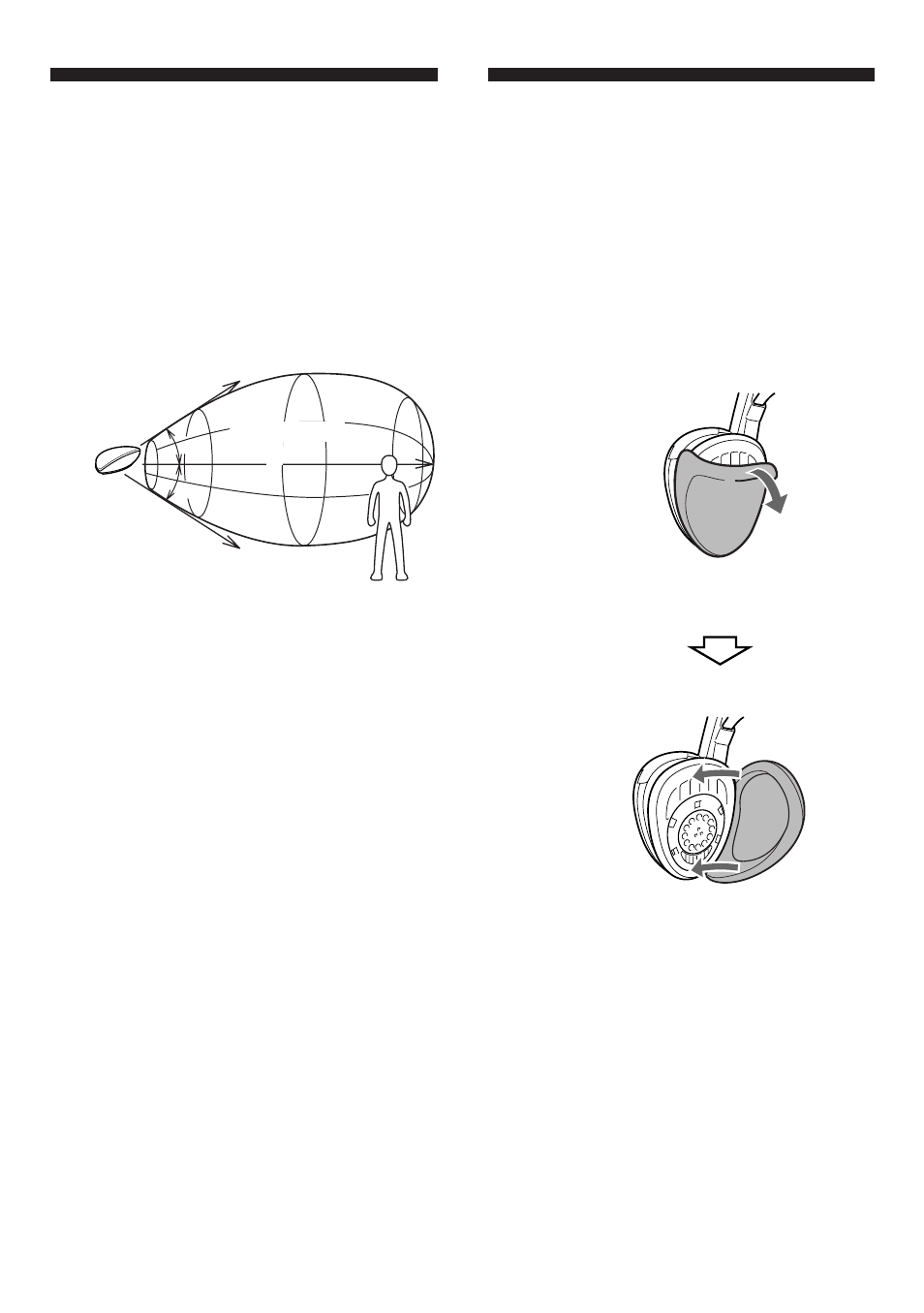 The effective areas of the transmitter, Replacing the ear pads | Sony MDR-IF130K User Manual | Page 8 / 32