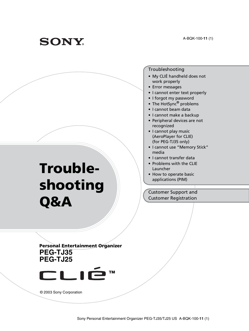 Sony PEG-TJ25 User Manual | 37 pages