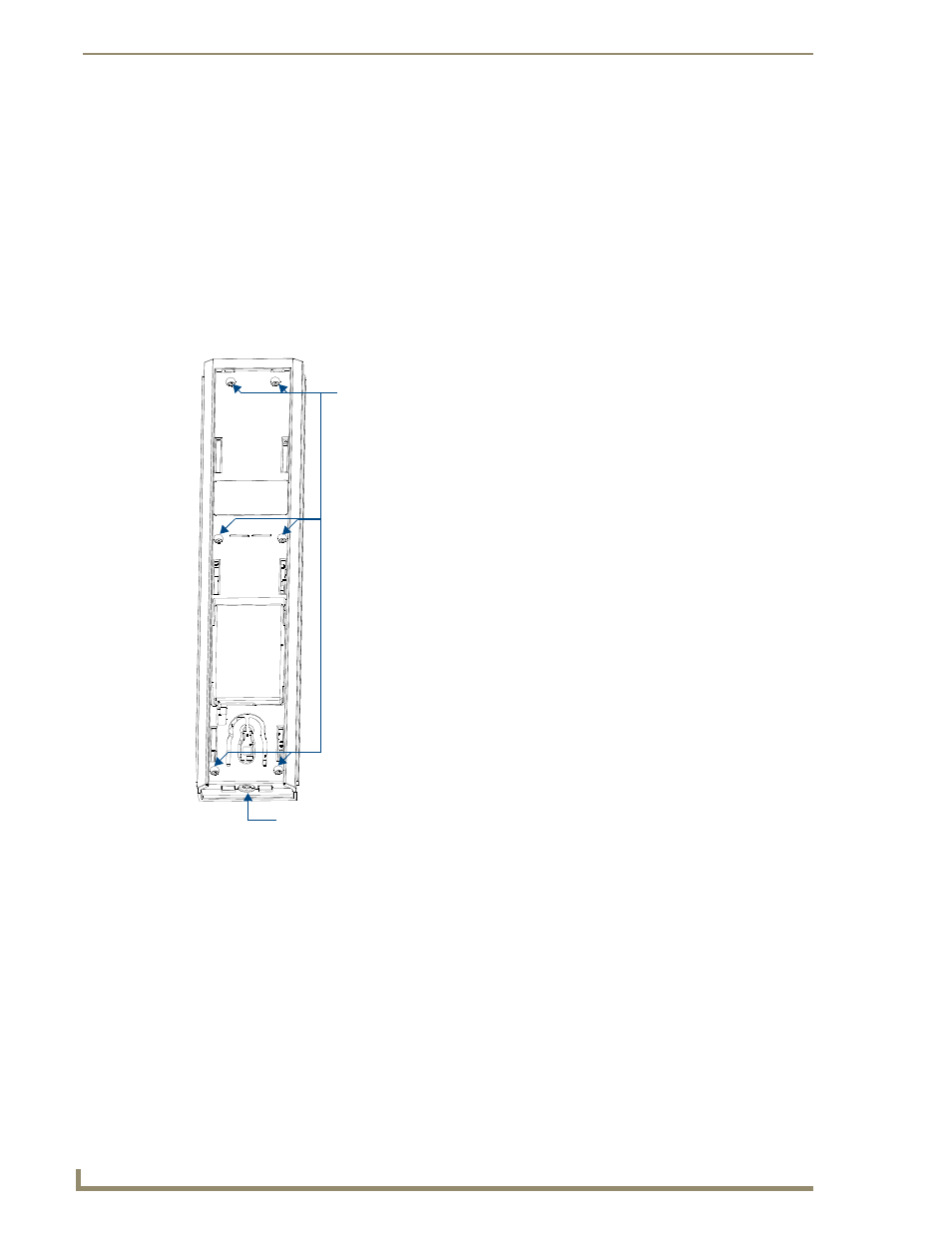 Battery low indicator, Installing custom buttons | AMX Mio Modero R-3 User Manual | Page 8 / 32