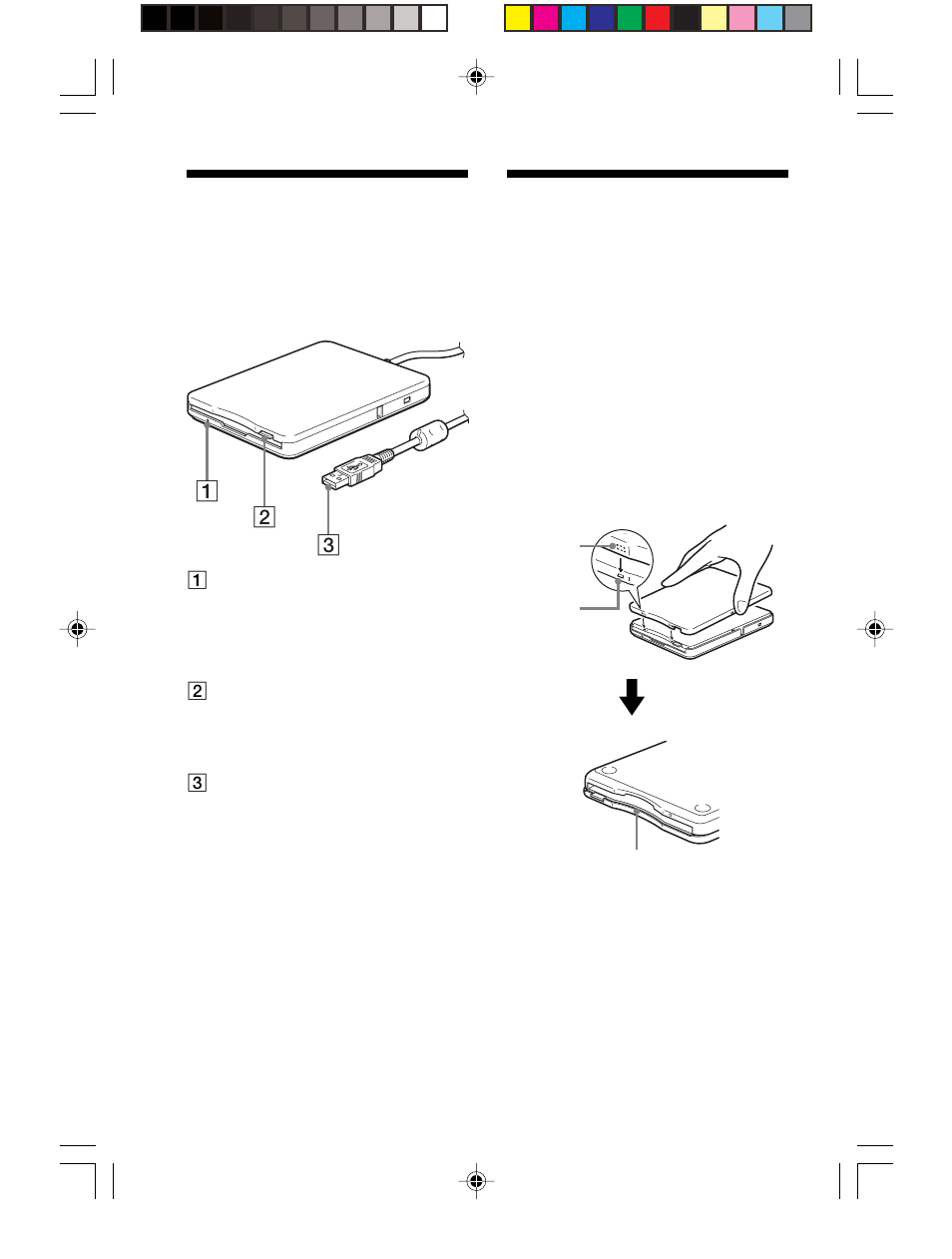Parts and functions, Installing and removing the color panel | Sony M-PF88E User Manual | Page 6 / 128