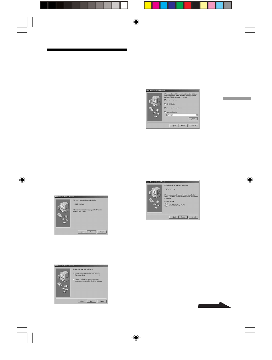 Installazione del driver per windows 98, Mac os 8.6, Rifiuti oppure il negozio dove l’avete | Sony M-PF88E User Manual | Page 67 / 128