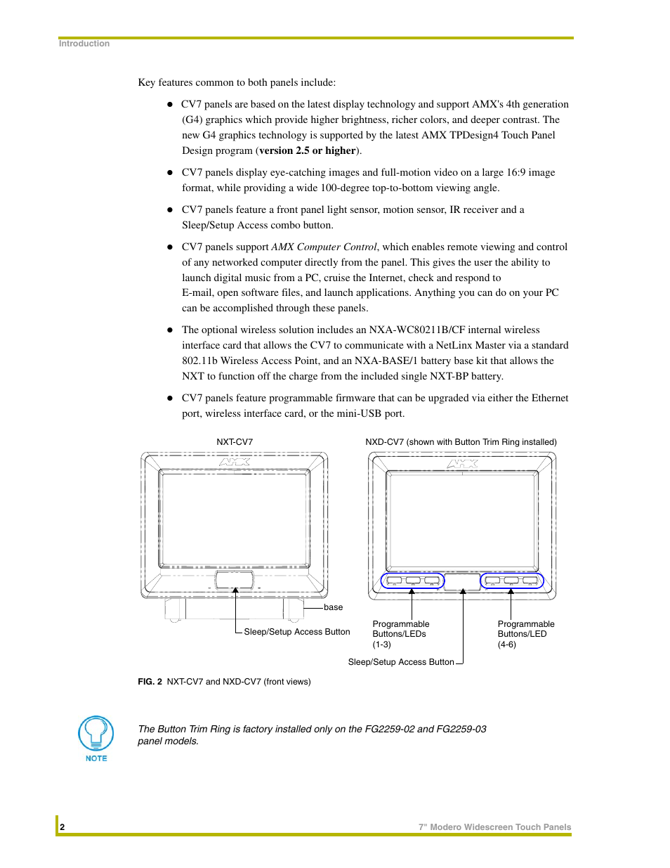 AMX NXD-CV7 User Manual | Page 10 / 184